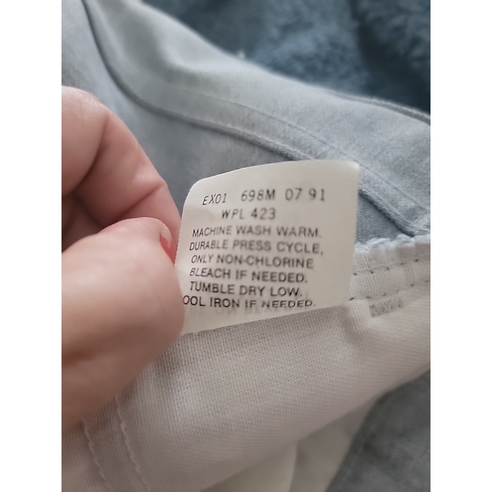 Vtg Y2K‎ Levis 517 Dacron Polyester 34 X 30 Light Gray straight leg retro cowboy - Picture 9 of 9